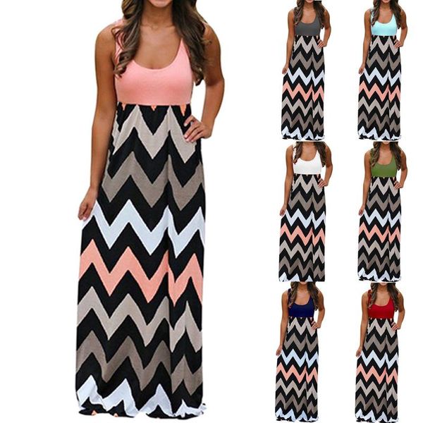 casual dresses ripple print woman dress o-neck slim sleeveless ankle-length maxi beach bohemian custom women ropa mujer, Black;gray
casual dresses ripple print woman dress o-neck slim sleeveless ankle-length maxi beach bohemian custom women ropa mujer, Black;gray