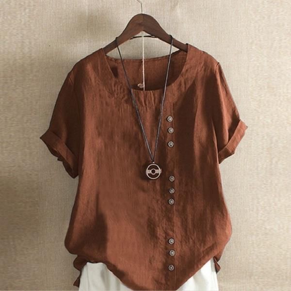women summer t-shirt solid color button large loose 2021 new linen fashion o neck casual plus size ladies, White
women summer t-shirt solid color button large loose 2021 new linen fashion o neck casual plus size ladies, White