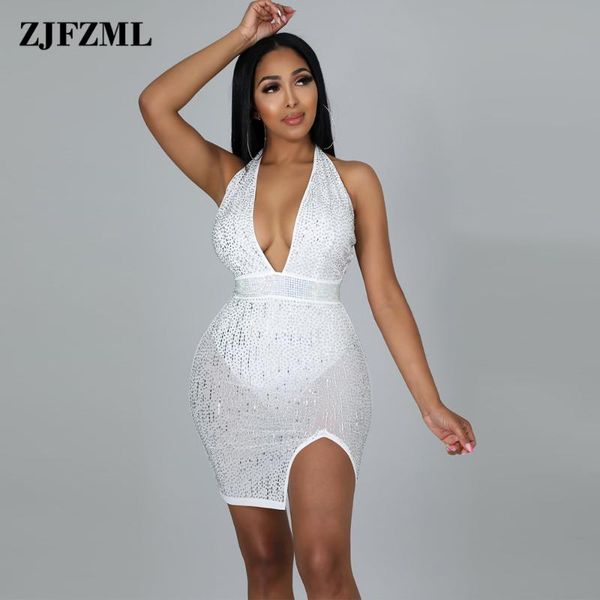 casual dresses black white sheer mesh rhinesontes sheath dress women halter neck backless package hip elegant side split party vestidos, Black;gray
casual dresses black white sheer mesh rhinesontes sheath dress women halter neck backless package hip elegant side split party vestidos, Black;gray