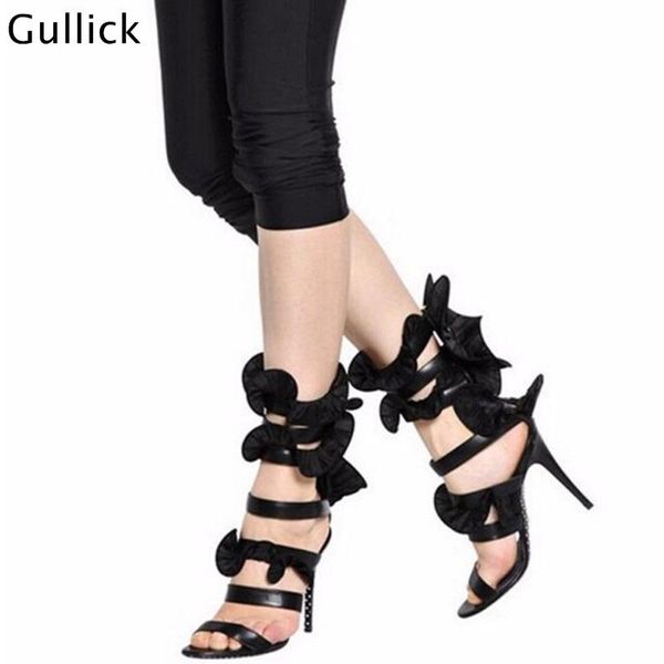 boots est fashion yellow black ruffles sandal woman lace pleated ankle thin heel stiletto party shoes
boots est fashion yellow black ruffles sandal woman lace pleated ankle thin heel stiletto party shoes