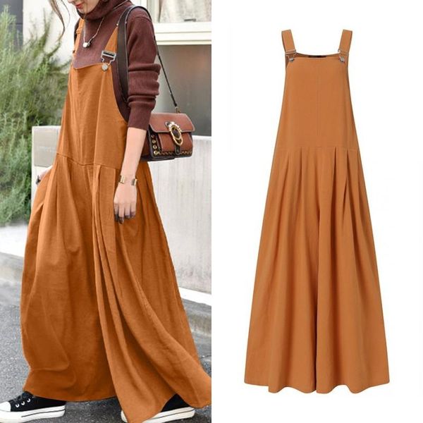 women's jumpsuits & rompers vintage dungarees zanzea 2021 summer overalls casual wide leg pantalon female solid baggy plus size, Black;white
women's jumpsuits & rompers vintage dungarees zanzea 2021 summer overalls casual wide leg pantalon female solid baggy plus size, Black;white