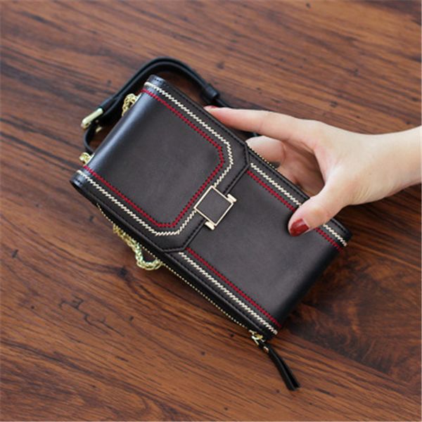 hbp women card holders cowskin leather mobile phone bag womens wallets black organize sling bags striped cell phone bags hasp 17.5cm, Brown;gray
hbp women card holders cowskin leather mobile phone bag womens wallets black organize sling bags striped cell phone bags hasp 17.5cm, Brown;gray