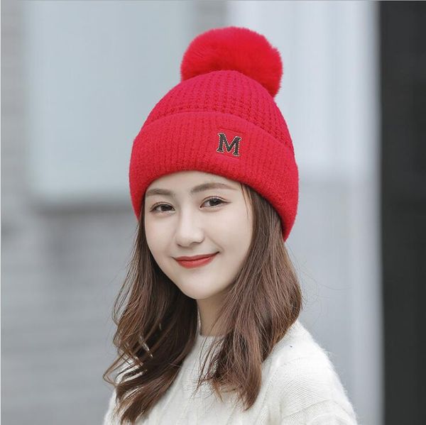 new style letter female knitted hats caps gszm008a fashion winter plush warm woolen cap, Blue;gray
new style letter female knitted hats caps gszm008a fashion winter plush warm woolen cap, Blue;gray