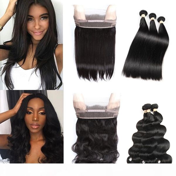 brazilian virgn human hair bundles with closure pre plucked 360 lace frontal with baby hair straight & body wave brazilian virgin hair wefts, Black
brazilian virgn human hair bundles with closure pre plucked 360 lace frontal with baby hair straight & body wave brazilian virgin hair wefts, Black