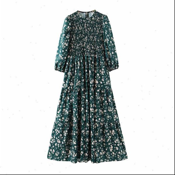 vintage chic floral pattern print dress bust elastic o neck long sleeve casual wear stylish chic green midi dresses vestidos, Black;gray
vintage chic floral pattern print dress bust elastic o neck long sleeve casual wear stylish chic green midi dresses vestidos, Black;gray