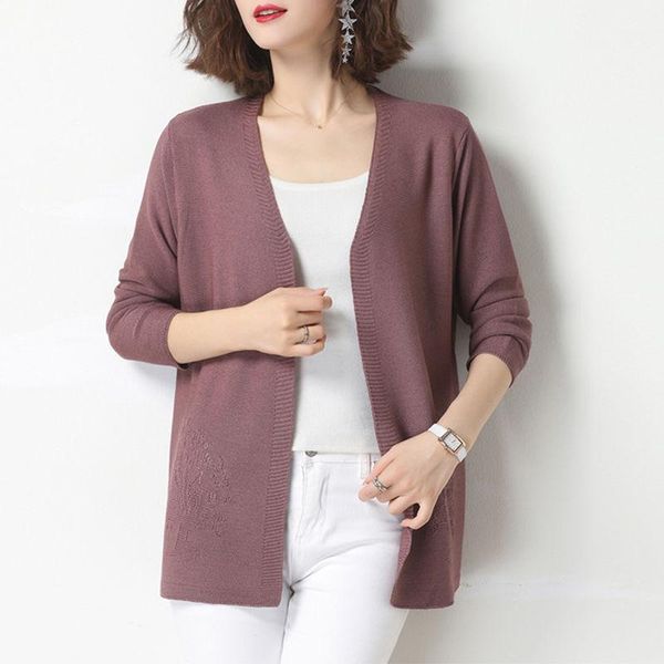 women's knits & tees women 2021 spring summer solid sweater cardigans jacket female fashion coat ladies v-neck long sleeve cardigan c13, White
women's knits & tees women 2021 spring summer solid sweater cardigans jacket female fashion coat ladies v-neck long sleeve cardigan c13, White