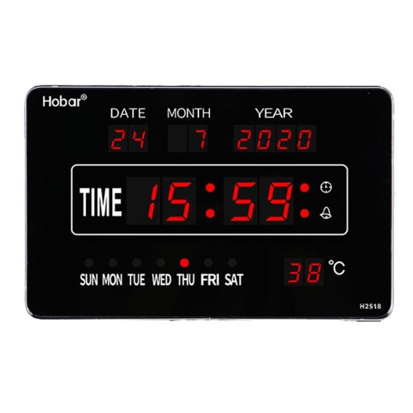 wall clocks digital clock hanging calendar large led screen with real-time temperature display for home decor gift
wall clocks digital clock hanging calendar large led screen with real-time temperature display for home decor gift