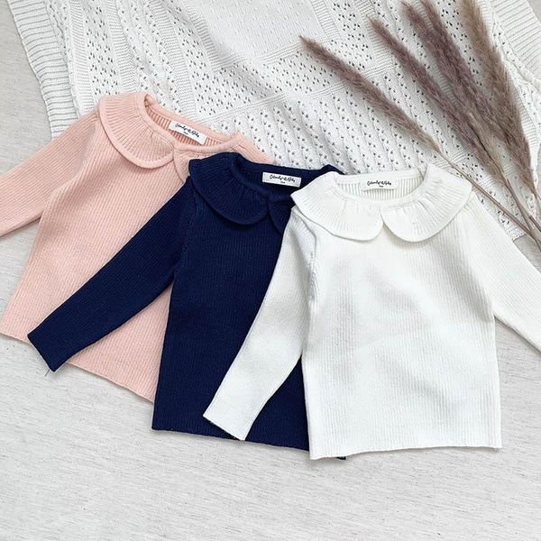 pullover baby girls solid color sweaters autumn winter kids knitted long sleeve clothes bottomed sweater, Blue
pullover baby girls solid color sweaters autumn winter kids knitted long sleeve clothes bottomed sweater, Blue