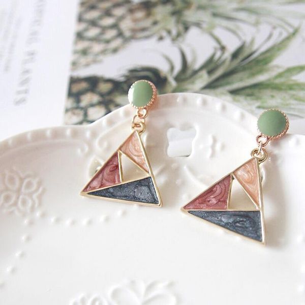 dangle & chandelier unique triangle earrings women's accessories patchwork for women korean fashion jewelry gift trendy elegant, Silver
dangle & chandelier unique triangle earrings women's accessories patchwork for women korean fashion jewelry gift trendy elegant, Silver