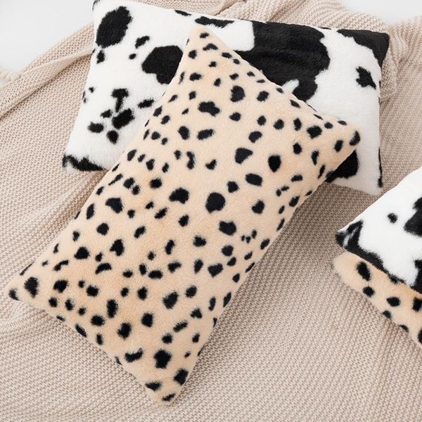 cushion/decorative pillow cow leopard pattern plush cushion cover 45x45cm/30x50cm animal sofa decorative pillows decor home white case nordi
cushion/decorative pillow cow leopard pattern plush cushion cover 45x45cm/30x50cm animal sofa decorative pillows decor home white case nordi
