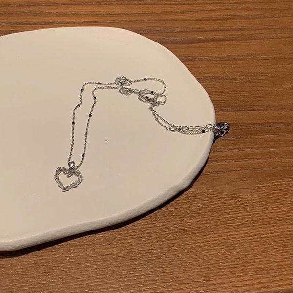 chains enshir 925 sterling silver zircon heart necklace female simple disc chain jewelry
chains enshir 925 sterling silver zircon heart necklace female simple disc chain jewelry