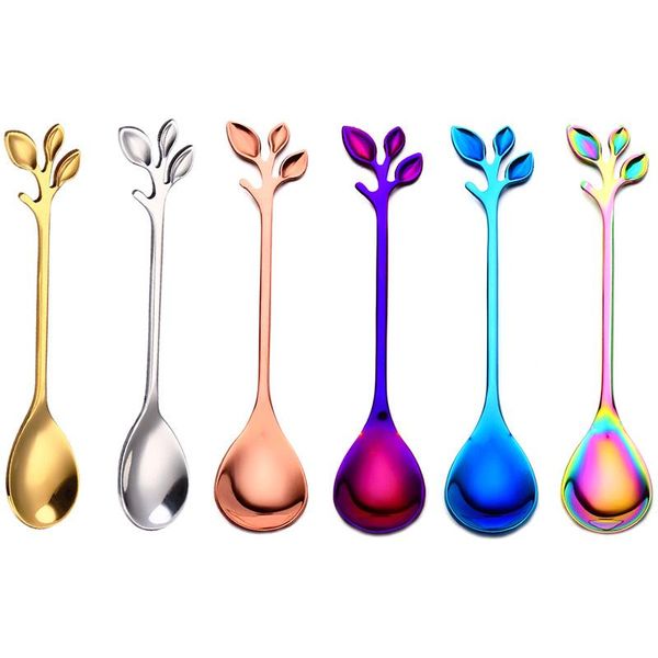 6/4pcs leaves shape coffee spoon set stainless steel dessert ice cream spoon coffee accessories stirring tools ins hot
6/4pcs leaves shape coffee spoon set stainless steel dessert ice cream spoon coffee accessories stirring tools ins hot