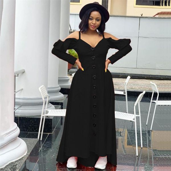 casual dresses vintage autumn dress women long sleve maxi spring v-neck retro solid color ruffles party vestidos elegante, Black;gray
casual dresses vintage autumn dress women long sleve maxi spring v-neck retro solid color ruffles party vestidos elegante, Black;gray
