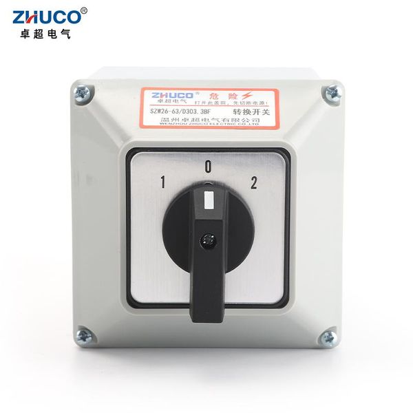 smart home control zhuco szw26/lw26-63 63a 1-0-2 automatic ganrator cam switches rotary switch changeover with waterproof shell
smart home control zhuco szw26/lw26-63 63a 1-0-2 automatic ganrator cam switches rotary switch changeover with waterproof shell
