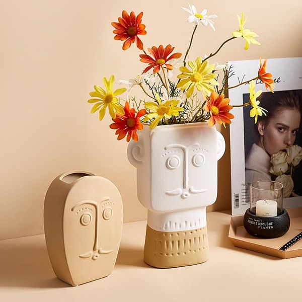 creative human face vase modern ceramic flower vase filler decoration home abstract handmade art vases table shelf ornament gift
creative human face vase modern ceramic flower vase filler decoration home abstract handmade art vases table shelf ornament gift
