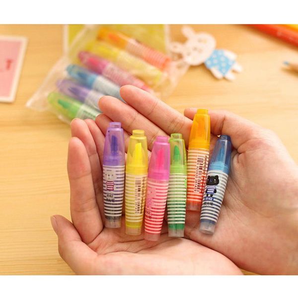 highlighters 6 pcs/lot cute mini for reading book cartoon fluorescent marker pen kawaii stationery office school supplies, Black;red
highlighters 6 pcs/lot cute mini for reading book cartoon fluorescent marker pen kawaii stationery office school supplies, Black;red