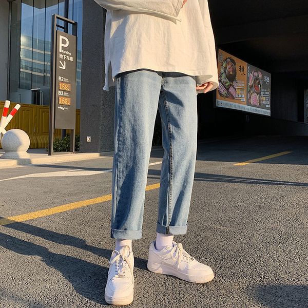2021 spring summer blue men's fashion casual wide-leg jeans men streetwear hip-hop straight denim trousers mens d5jy
2021 spring summer blue men's fashion casual wide-leg jeans men streetwear hip-hop straight denim trousers mens d5jy