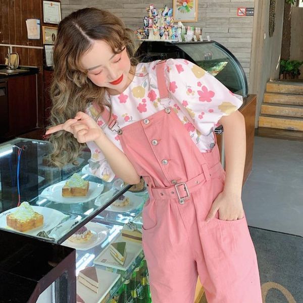 women's tracksuits summer girl pink overalls small fresh bubble sleeve floral short-sleeved shirt + ankle-length pants 2 piece outfits, Gray
women's tracksuits summer girl pink overalls small fresh bubble sleeve floral short-sleeved shirt + ankle-length pants 2 piece outfits, Gray