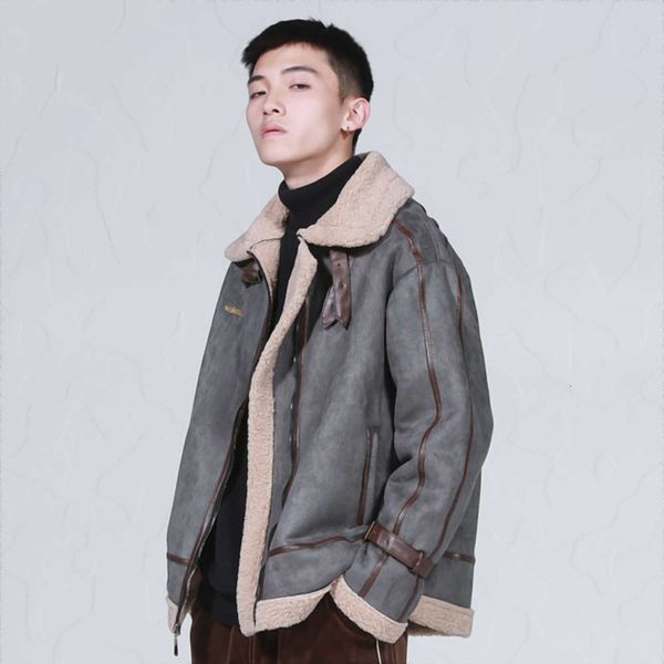 lamb wool winter new men's fashion brand korean trend plush thickened short cotton jacket, Black;brown
lamb wool winter new men's fashion brand korean trend plush thickened short cotton jacket, Black;brown