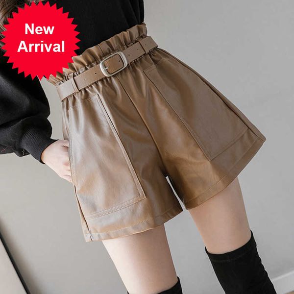 leather women black faux en cuir pu plus size casual elastic high waist wide leg sashes ladies shorts 2021 autumn winter, White;black
leather women black faux en cuir pu plus size casual elastic high waist wide leg sashes ladies shorts 2021 autumn winter, White;black