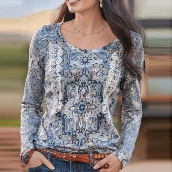 women's blouses & shirts floral print women blouse shirt 2021 spring o-neck long sleeve pullover vintage lady casual plus size streetw, White
women's blouses & shirts floral print women blouse shirt 2021 spring o-neck long sleeve pullover vintage lady casual plus size streetw, White