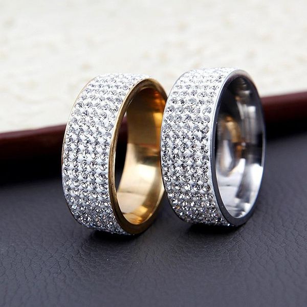 wedding rings 8 rows stylish punk zircon stainless steel for men women charm jewelry 2021 love ring, Slivery;golden
wedding rings 8 rows stylish punk zircon stainless steel for men women charm jewelry 2021 love ring, Slivery;golden