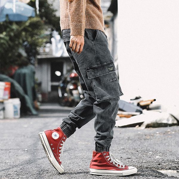 2021 new fashion streetwear loose fit vintage black gray big pocket cargo pants harem japanese hip hop jogger jeans men cy7j, Blue
2021 new fashion streetwear loose fit vintage black gray big pocket cargo pants harem japanese hip hop jogger jeans men cy7j, Blue