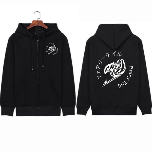 men's hoodies & sweatshirts fairy tail logo anime hoodie zipper pullovers long sleeves, Black
men's hoodies & sweatshirts fairy tail logo anime hoodie zipper pullovers long sleeves, Black