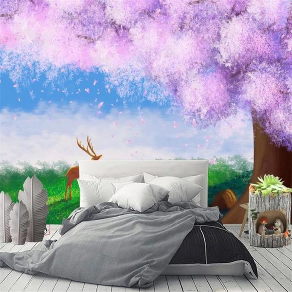 wallpapers milofi custom 3d wallpaper mural dreamy elegant pink cherry blossom landscape background wall living room bedroom decoration pai 
wallpapers milofi custom 3d wallpaper mural dreamy elegant pink cherry blossom landscape background wall living room bedroom decoration pai