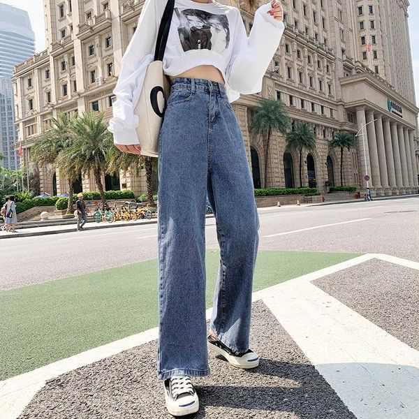 women's jeans pants autumn korean version of solid color fashion loose high waist casual straight, Blue
women's jeans pants autumn korean version of solid color fashion loose high waist casual straight, Blue