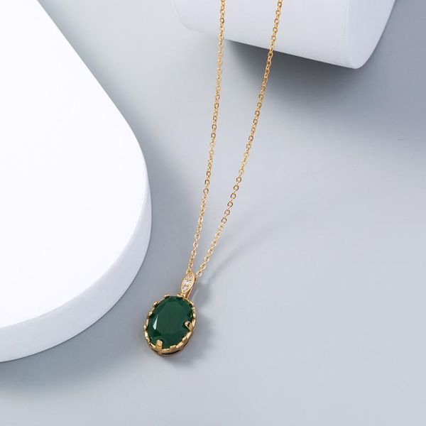 chains fashion micro inlay zircon dark green semi-precious stone waterdrop pendant necklace jewelry for women party gift gold chain, Silver
chains fashion micro inlay zircon dark green semi-precious stone waterdrop pendant necklace jewelry for women party gift gold chain, Silver