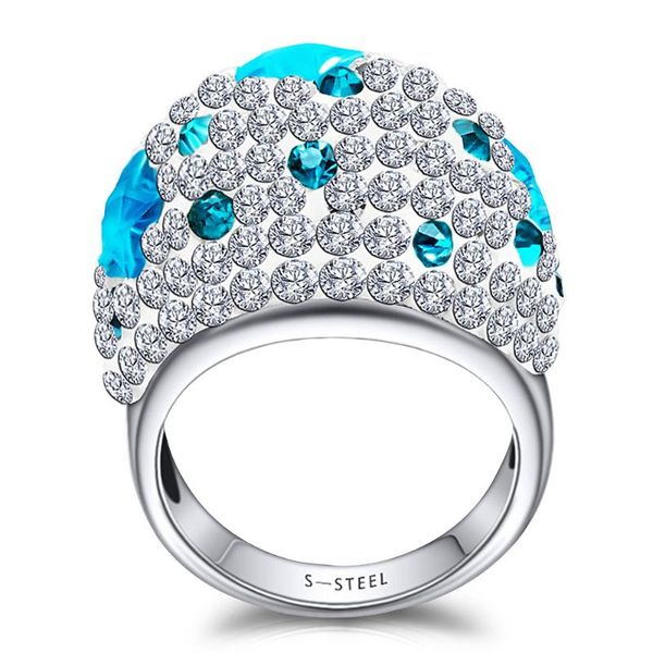 wedding rings elegant full crystal big for women romantic stainless steel blue star cz stone finger ring engagement gifts, Slivery;golden
wedding rings elegant full crystal big for women romantic stainless steel blue star cz stone finger ring engagement gifts, Slivery;golden