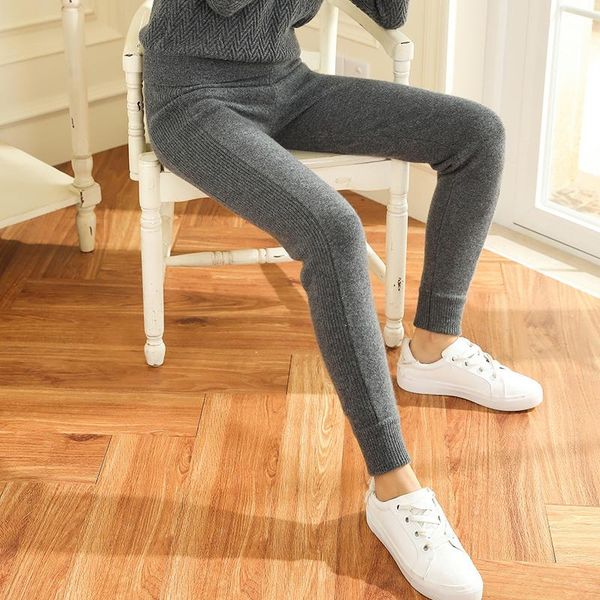 100%goat cashmere add thick knit women fashion pencil pants ankle length mid-waist eu size /l/xl retail wholesale, Black;white
100%goat cashmere add thick knit women fashion pencil pants ankle length mid-waist eu size /l/xl retail wholesale, Black;white