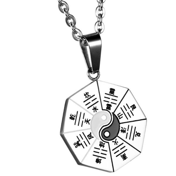 pendant necklaces boniskiss retro circle gossip chinese yin yang lucky stainless steel necklace for men good luck male jewelry gifts, Silver
pendant necklaces boniskiss retro circle gossip chinese yin yang lucky stainless steel necklace for men good luck male jewelry gifts, Silver