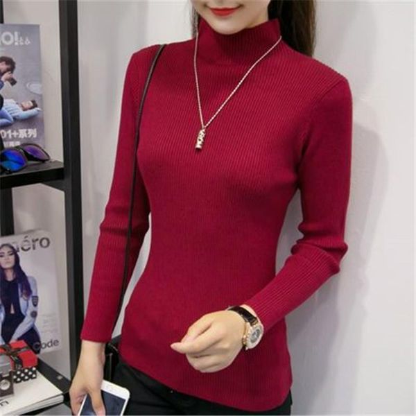 women's sweaters 2021 autumn winter korean women knitting pullover turtleneck solid long sleeve slim elastic basic warm pz261, White;black
women's sweaters 2021 autumn winter korean women knitting pullover turtleneck solid long sleeve slim elastic basic warm pz261, White;black
