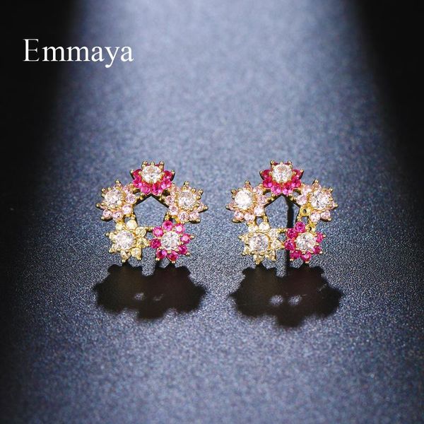 stud emmaya charming flower shape design noble earring for women&girls with colorful zirconia exquisite jewelry in party fancy gift, Golden;silver
stud emmaya charming flower shape design noble earring for women&girls with colorful zirconia exquisite jewelry in party fancy gift, Golden;silver