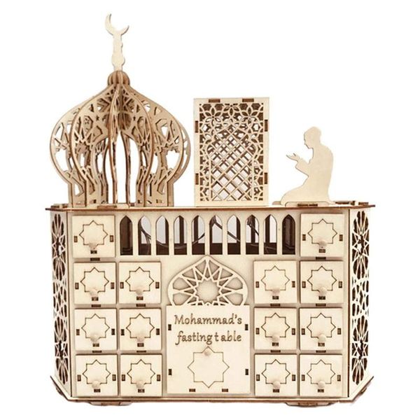 jewelry pouches, bags wooden eid mubarak ramadan advent calendar exquisite craftsmanship diy countdown drawer light home decor, Pink;blue 
jewelry pouches, bags wooden eid mubarak ramadan advent calendar exquisite craftsmanship diy countdown drawer light home decor, Pink;blue