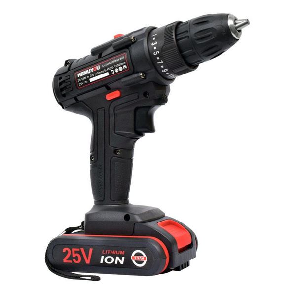 professiona electric drills 25v cordless screwdriver, two-speed adjustable led lighting, with 2 batteries, rechargeable power
professiona electric drills 25v cordless screwdriver, two-speed adjustable led lighting, with 2 batteries, rechargeable power