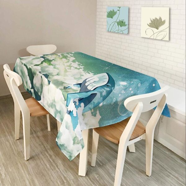 table cloth 140*180cm polyester tablecloth rectangular blue ocean world pattern stlye cover home textile
table cloth 140*180cm polyester tablecloth rectangular blue ocean world pattern stlye cover home textile
