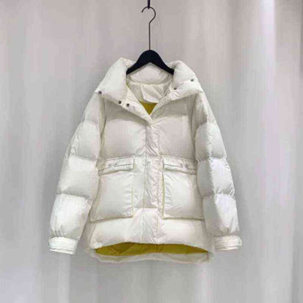 fashion winter bread coat female white duck down casual wild women's clothingstand collar women's down jacket short 211130, Black
fashion winter bread coat female white duck down casual wild women's clothingstand collar women's down jacket short 211130, Black