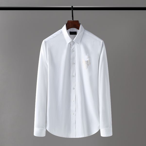 designers mens dress shirts business fashion casual classic long sleeve shirt brands men spring slim fit chemises de marque clothing stylist, White;black
designers mens dress shirts business fashion casual classic long sleeve shirt brands men spring slim fit chemises de marque clothing stylist, White;black