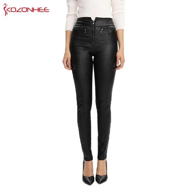 women's pants & capris fashion superelastic black pu leather women stretch high waist woman skinny pencil #80, Black;white
women's pants & capris fashion superelastic black pu leather women stretch high waist woman skinny pencil #80, Black;white
