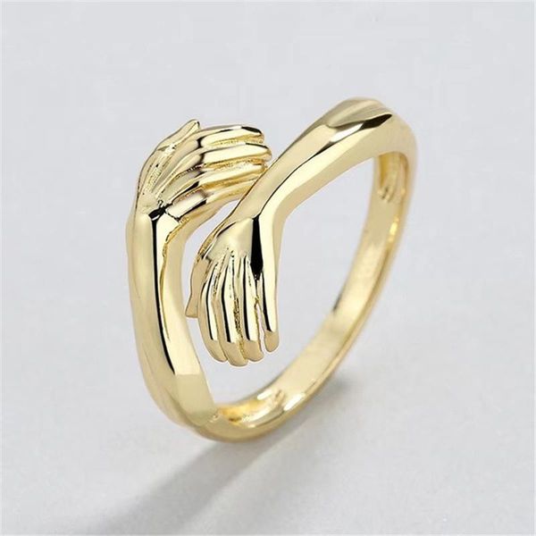 wedding rings charm gold silver color ring dainty hug with both hands engagement trendy male female open thin for women men, Slivery;golden
wedding rings charm gold silver color ring dainty hug with both hands engagement trendy male female open thin for women men, Slivery;golden