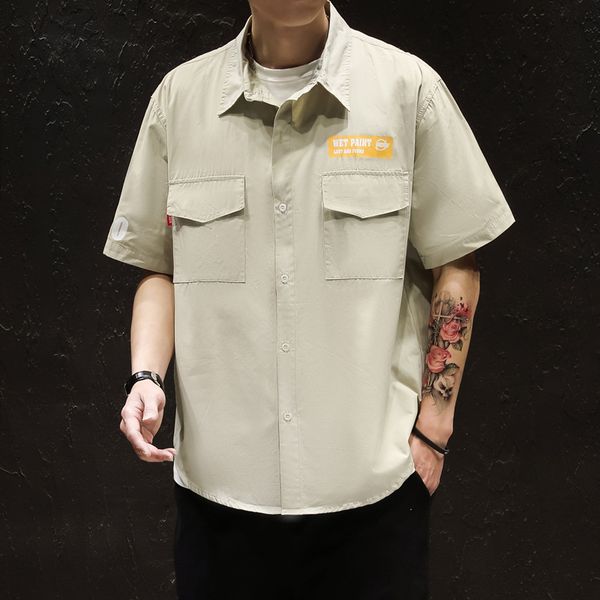 2021 new short sleeve fashion classic plaid casual personality trend men's shirt jacket himu, White;black
2021 new short sleeve fashion classic plaid casual personality trend men's shirt jacket himu, White;black