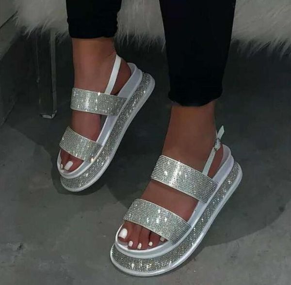 woman sandals ladies open toe sequins ankle strap platform shoes fashion casual female summer beach shoes thick bottom sandl, Black
woman sandals ladies open toe sequins ankle strap platform shoes fashion casual female summer beach shoes thick bottom sandl, Black