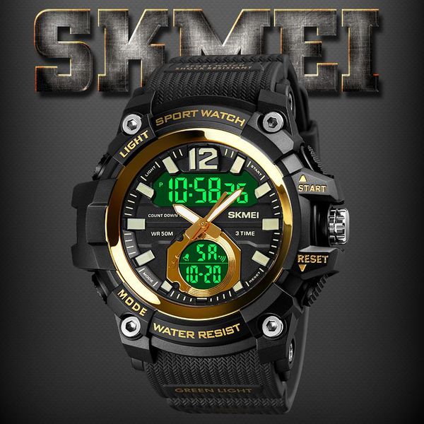 skmei new men army mens watch 50m waterproof sport wristwatch dual display watches 1725 relogios masculino, Slivery;brown
skmei new men army mens watch 50m waterproof sport wristwatch dual display watches 1725 relogios masculino, Slivery;brown