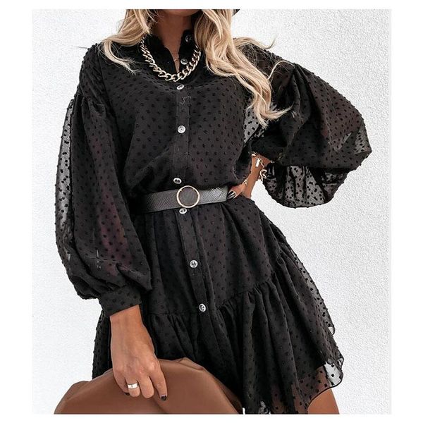 casual dresses elegant black dot party women petticoat long sleeve ruffle ladies mini day dress female white wedding clothes, Black;gray
casual dresses elegant black dot party women petticoat long sleeve ruffle ladies mini day dress female white wedding clothes, Black;gray