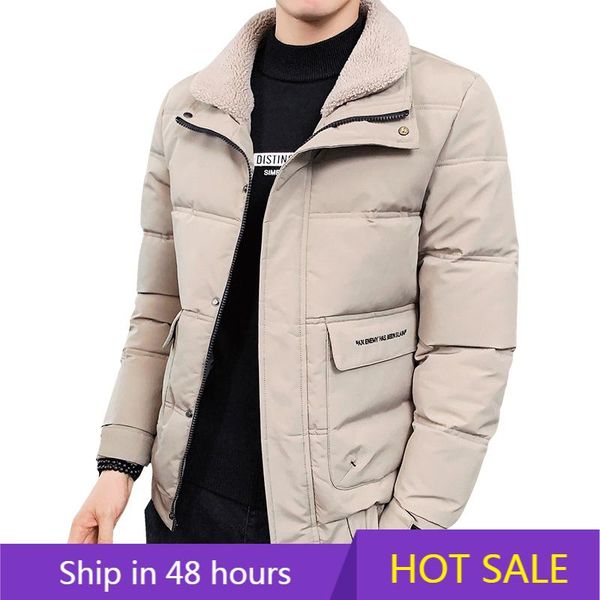 men's down & parkas cashmere winter jacket men fashion fur male parka mens solid thick jackets cotton coats man fleece windbreaker, Black
men's down & parkas cashmere winter jacket men fashion fur male parka mens solid thick jackets cotton coats man fleece windbreaker, Black