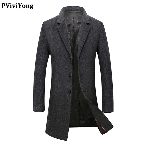 men's wool & blends pviviyong 2021 arrival trench coat men,men's turn-down collar jackets men fashion thicked parka m18001, Black
men's wool & blends pviviyong 2021 arrival trench coat men,men's turn-down collar jackets men fashion thicked parka m18001, Black