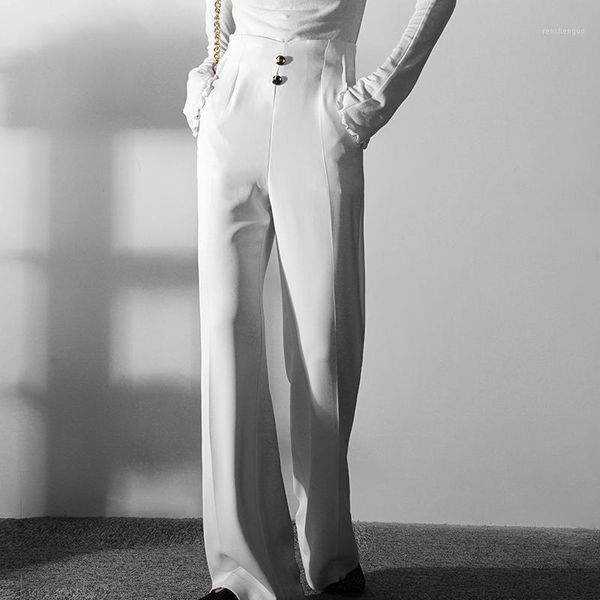 women's pants & capris fashion high waist wide leg women loose office ladies long trousers white elegant ol, Black;white
women's pants & capris fashion high waist wide leg women loose office ladies long trousers white elegant ol, Black;white
